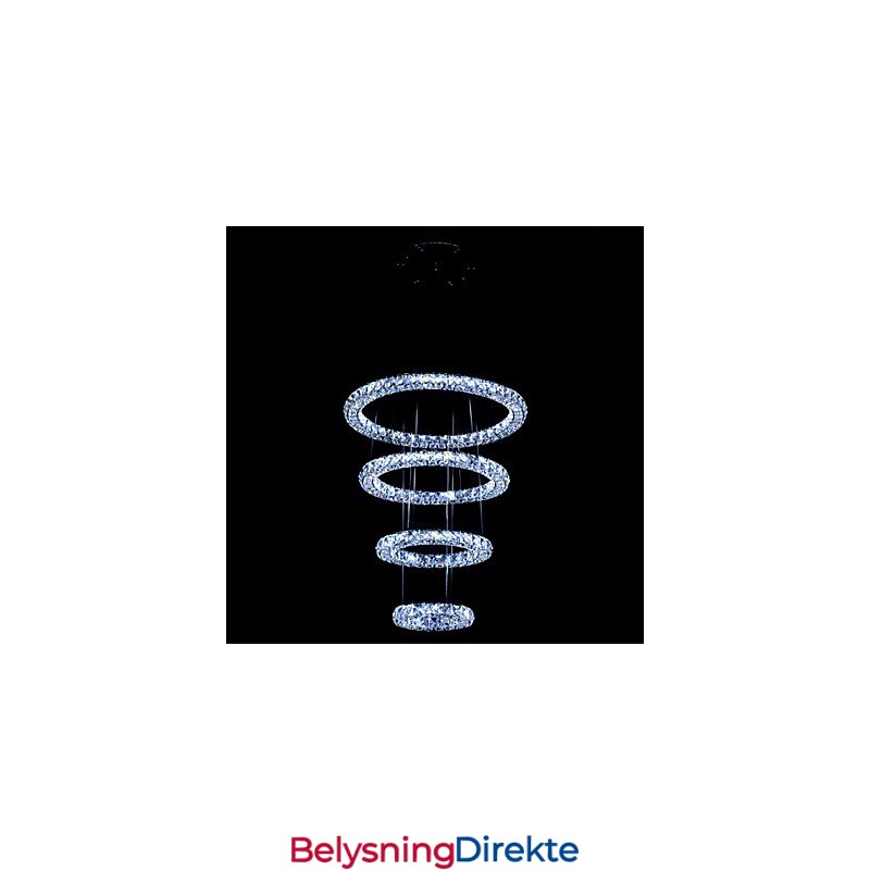 Krystallring Anhengslampe Moderne Taklysekrone Belysning Lampearmaturer Med