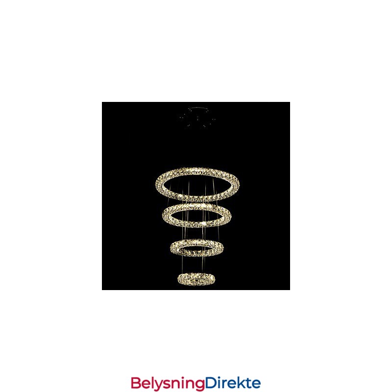 Krystallring Anhengslampe Moderne Taklysekrone Belysning Lampearmaturer Med