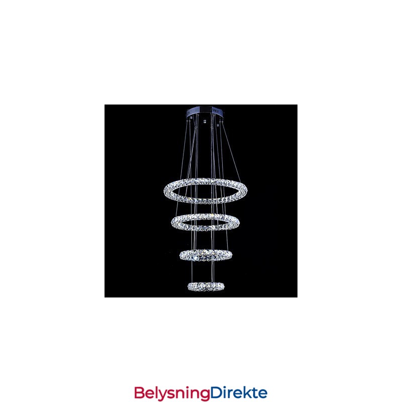 Krystallring Anhengslampe Moderne Taklysekrone Belysning Lampearmaturer Med