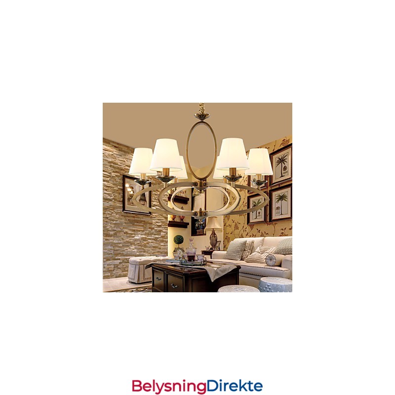 Rustikk Lysekrone I Metall I Ministil I Vintagestil I Hyttestil