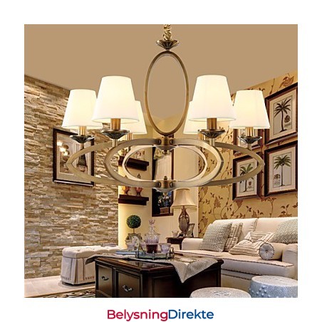 Rustikk Lysekrone I Metall I Ministil I Vintagestil I Hyttestil