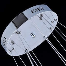 Krystall Pendellampe Taklampe Lysekrone Lysarmaturer Med 4 Ringer