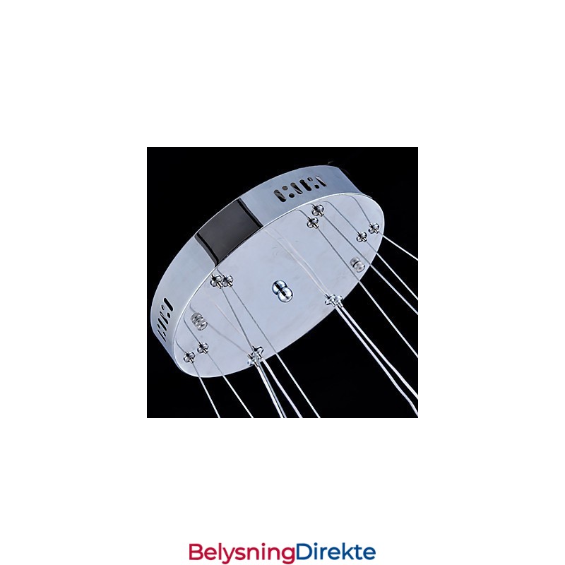 Krystall Pendellampe Taklampe Lysekrone Lysarmaturer Med 4 Ringer