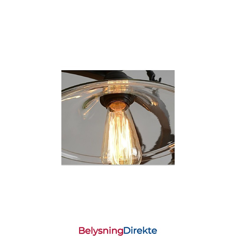 Tradisjonell Klassisk Vintage Retro Lanterne Landlig Mini-Stil Maleri Metall Pendellampe Spisestue