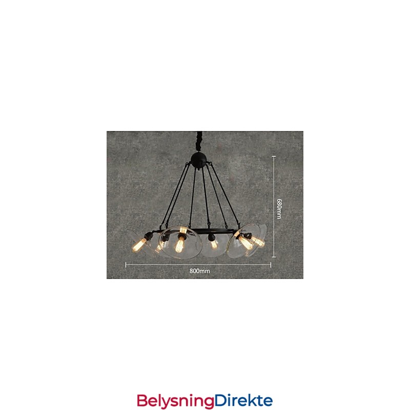 Tradisjonell Klassisk Vintage Retro Lanterne Landlig Mini-Stil Maleri Metall Pendellampe Spisestue