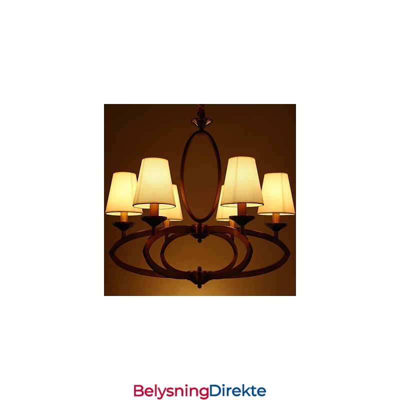 Rustikk Lysekrone I Metall I Ministil I Vintagestil I Hyttestil