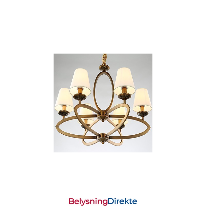 Rustikk Lysekrone I Metall I Ministil I Vintagestil I Hyttestil