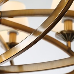 Rustikk Lysekrone I Metall I Ministil I Vintagestil I Hyttestil