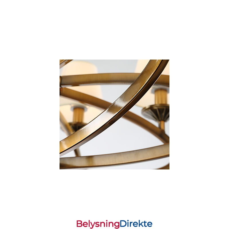 Rustikk Lysekrone I Metall I Ministil I Vintagestil I Hyttestil