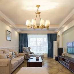 Rund Lysekrone I Ren Messing, Tradisjonell Klassisk