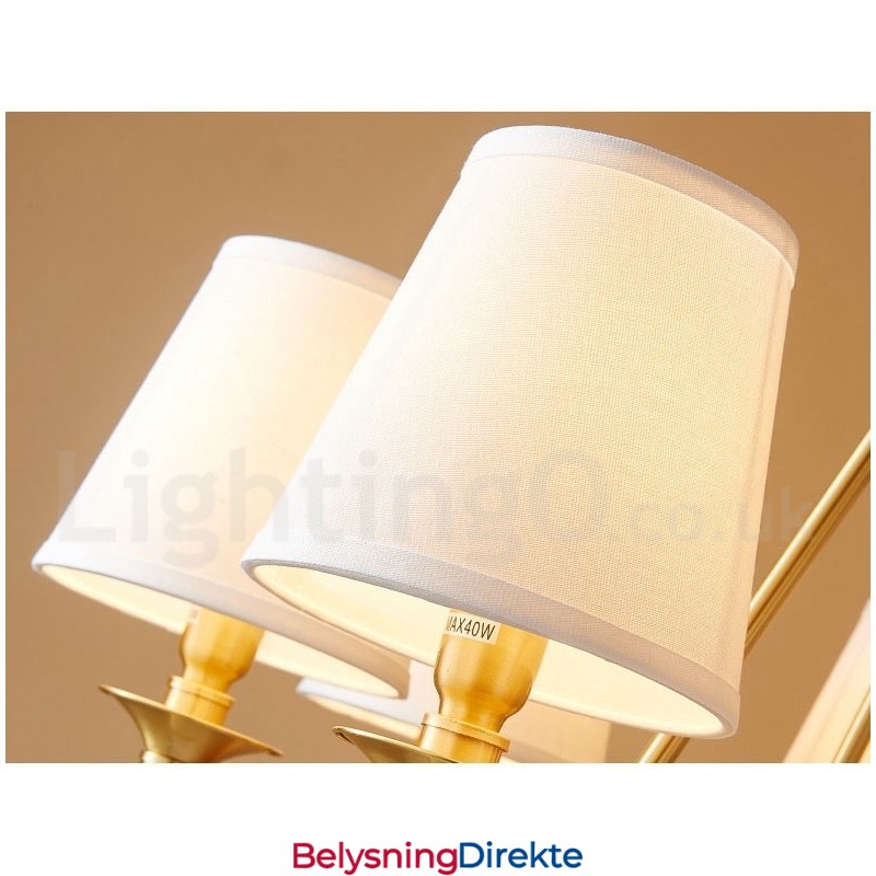 Rund Lysekrone I Ren Messing, Tradisjonell Klassisk