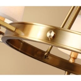 Rund Lysekrone I Ren Messing, Tradisjonell Klassisk