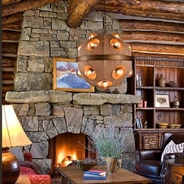 Landlig Maling Metall Lysekrone Anhengslampe Soverom