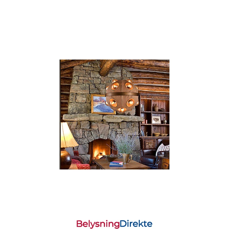 Landlig Maling Metall Lysekrone Anhengslampe Soverom