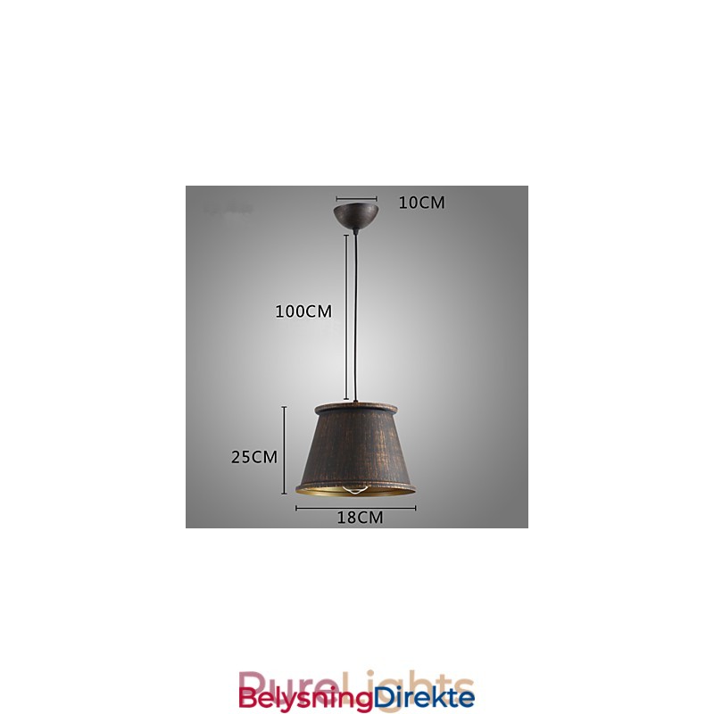 Retro Designer Metall Pendellampe