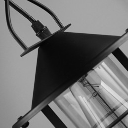 Vintage Landlig Maling Metall Pendellampe Garasje