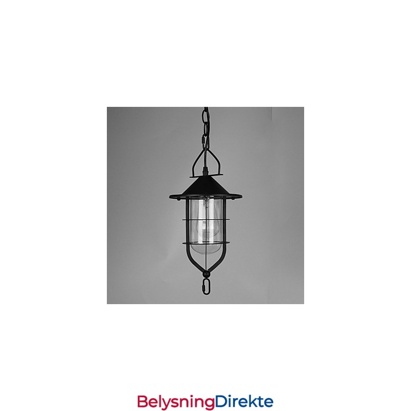 Vintage Landlig Maling Metall Pendellampe Garasje