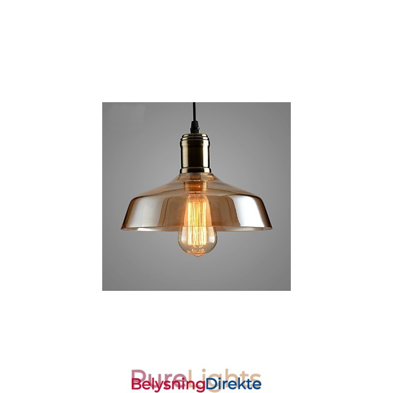 Retro Lighting Glass Pendellampe