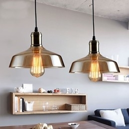 Retro Lighting Glass Pendellampe