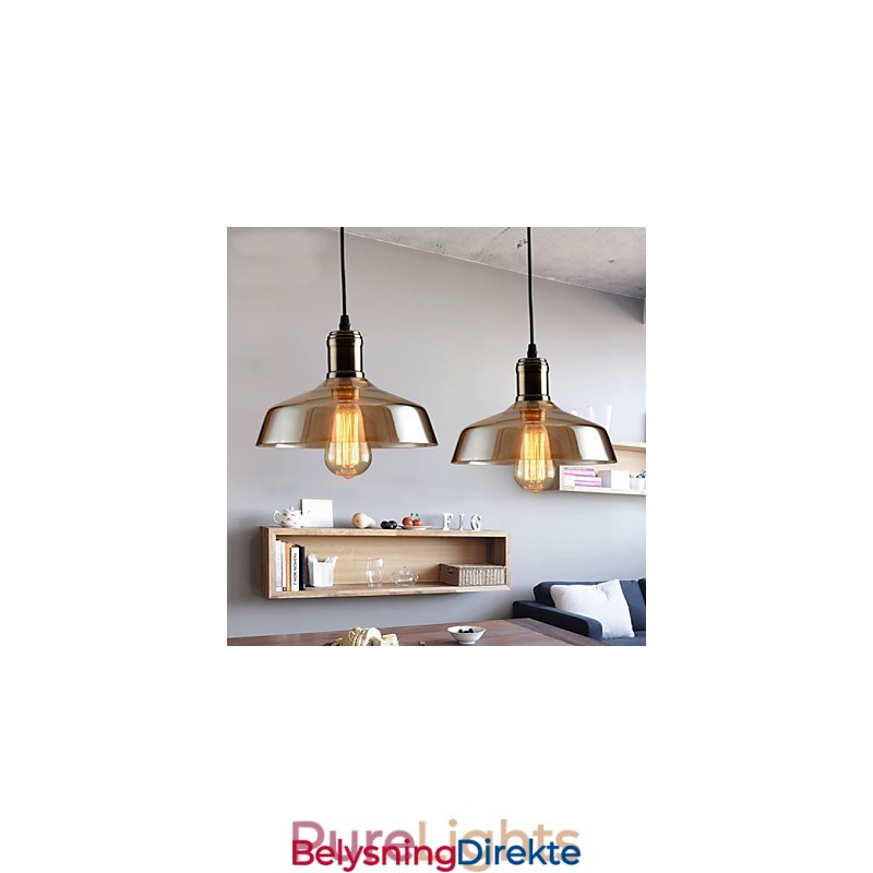 Retro Lighting Glass Pendellampe