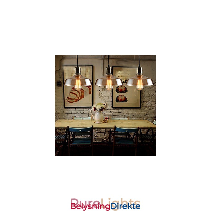 Retro Lighting Glass Pendellampe