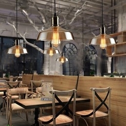 Retro Lighting Glass Pendellampe