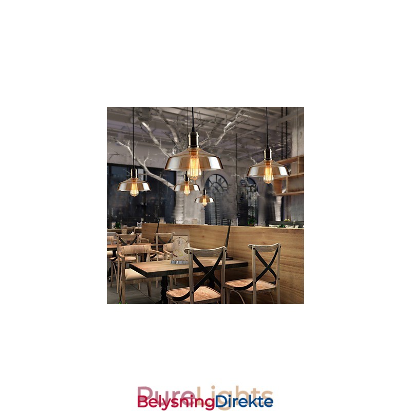 Retro Lighting Glass Pendellampe