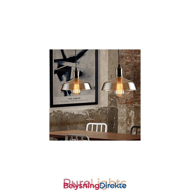 Retro Lighting Glass Pendellampe