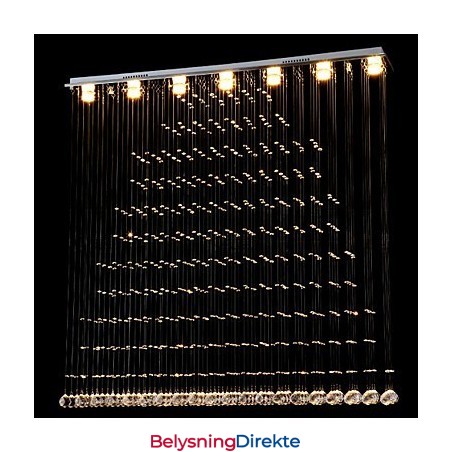 K9 Krystall Pendellampe Hengende Wire Lysekrone Belysning Taklampe Innendørs Kafé