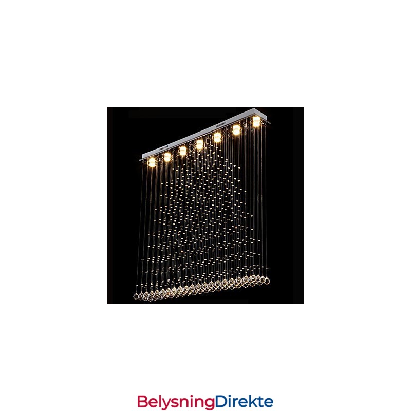 K9 Krystall Pendellampe Hengende Wire Lysekrone Belysning Taklampe Innendørs Kafé