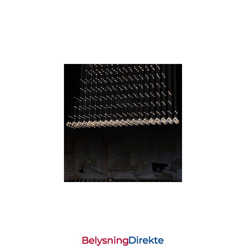 K9 Krystall Pendellampe Hengende Wire Lysekrone Belysning Taklampe Innendørs Kafé