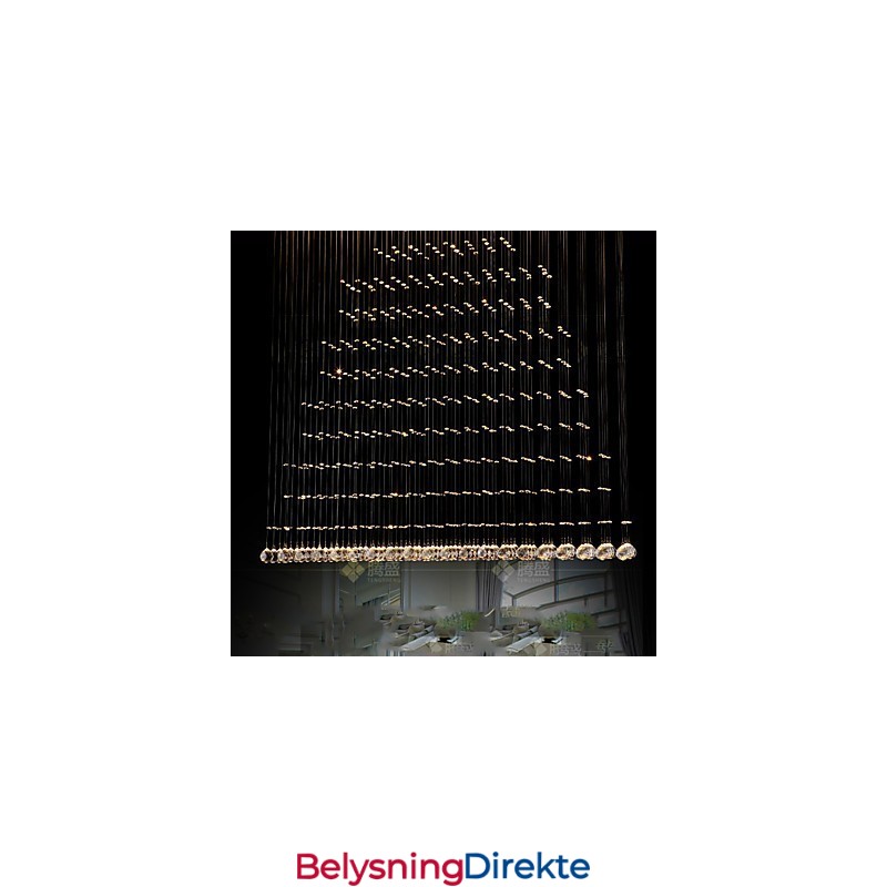 K9 Krystall Pendellampe Hengende Wire Lysekrone Belysning Taklampe Innendørs Kafé