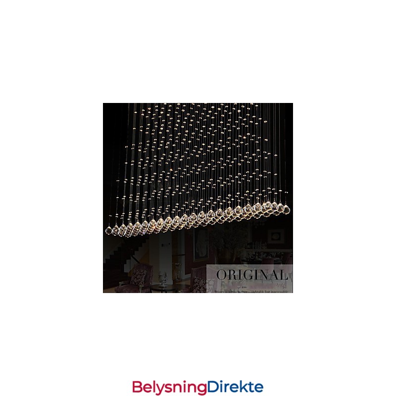 K9 Krystall Pendellampe Hengende Wire Lysekrone Belysning Taklampe Innendørs Kafé
