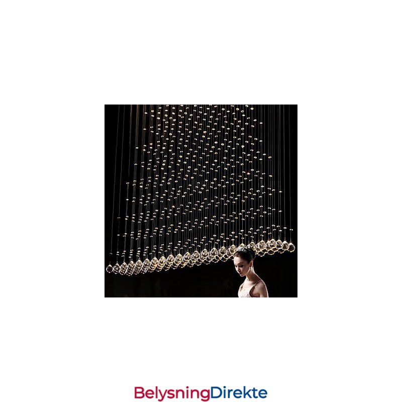 K9 Krystall Pendellampe Hengende Wire Lysekrone Belysning Taklampe Innendørs Kafé