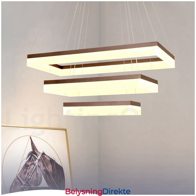 Wi-Fi Smart Dimmbar 3-Etasjes Moderne Samtidsstil Hjemme Pendellampe