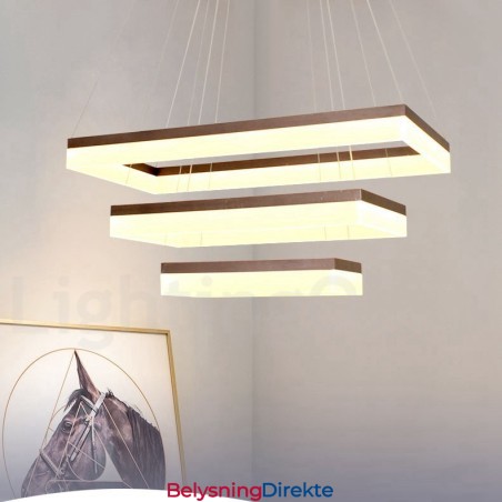 Wi-Fi Smart Dimmbar 3-Etasjes Moderne Samtidsstil Hjemme Pendellampe