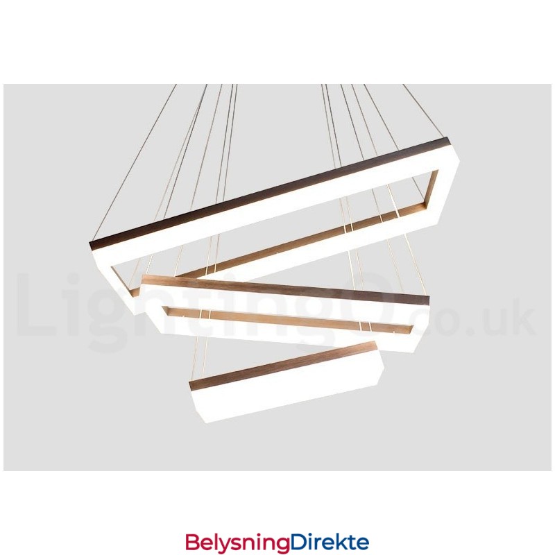 Wi-Fi Smart Dimmbar 3-Etasjes Moderne Samtidsstil Hjemme Pendellampe