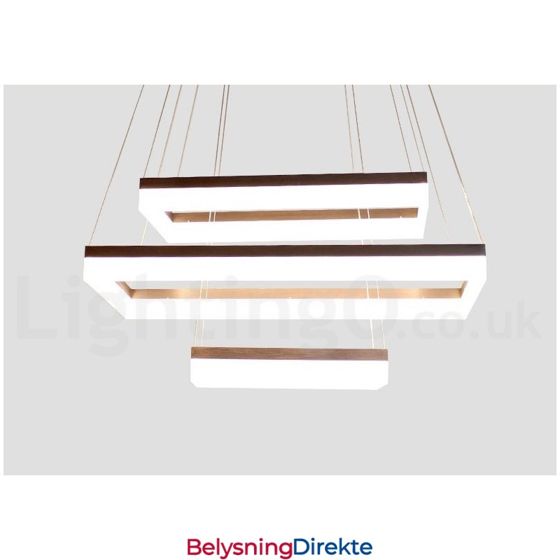 Wi-Fi Smart Dimmbar 3-Etasjes Moderne Samtidsstil Hjemme Pendellampe