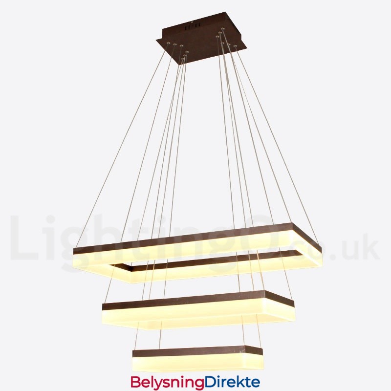 Wi-Fi Smart Dimmbar 3-Etasjes Moderne Samtidsstil Hjemme Pendellampe