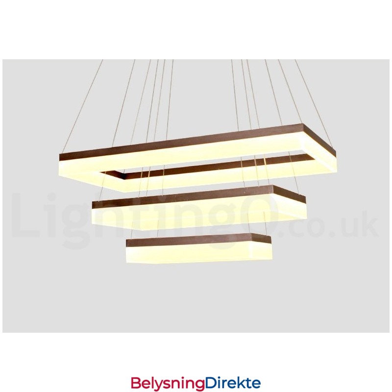 Wi-Fi Smart Dimmbar 3-Etasjes Moderne Samtidsstil Hjemme Pendellampe