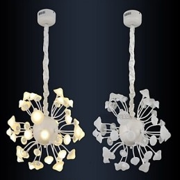 Moderne Varm Hvit Lysstyrke Pendellampe Til Hjemmedekorasjon