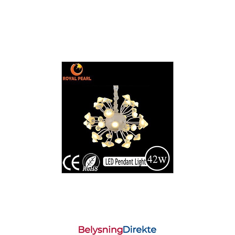 Moderne Varm Hvit Lysstyrke Pendellampe Til Hjemmedekorasjon