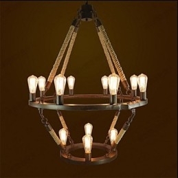 Amerikansk Industriell Windge Hemp 12 Europeisk Retrolampe