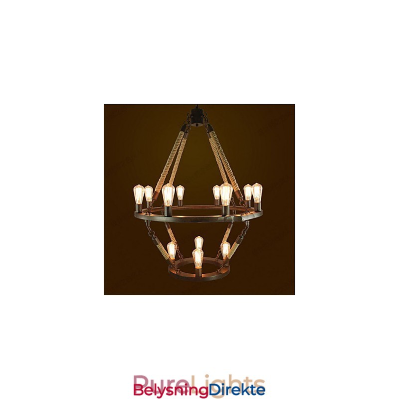 Amerikansk Industriell Windge Hemp 12 Europeisk Retrolampe