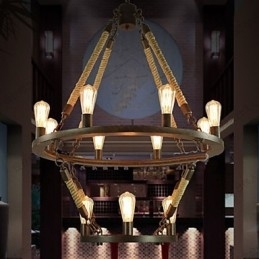 Amerikansk Industriell Windge Hemp 12 Europeisk Retrolampe