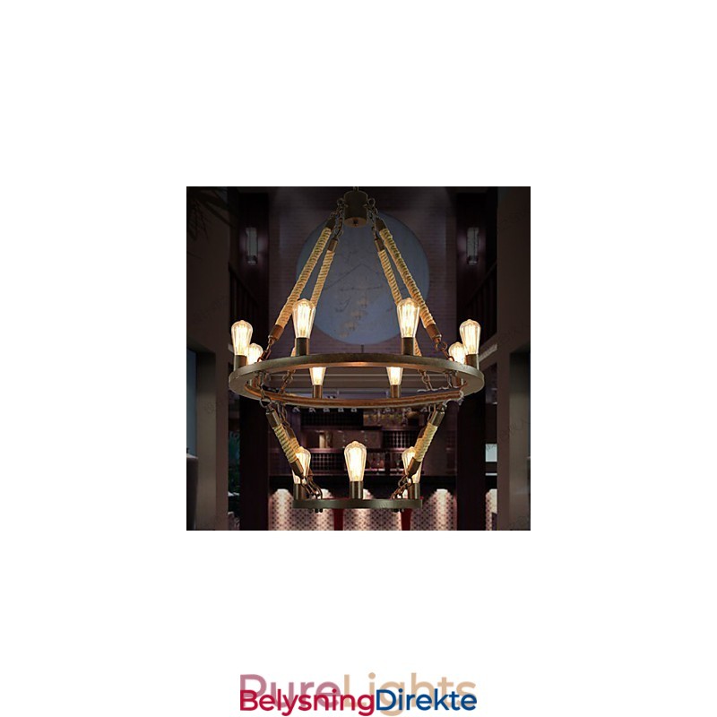 Amerikansk Industriell Windge Hemp 12 Europeisk Retrolampe