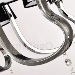 Moderne Samtids Tradisjonell Klassisk Rustikk Hytte Vintage Landlig Øy Krom Metalllysekrone