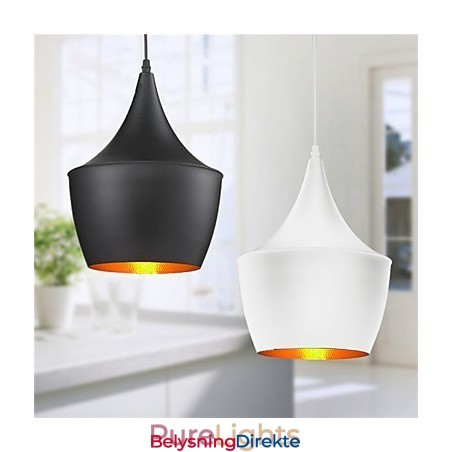 Pendellampe Retro Vintage Tom Dixon Design Svart Hvit Type Kafépendellamper