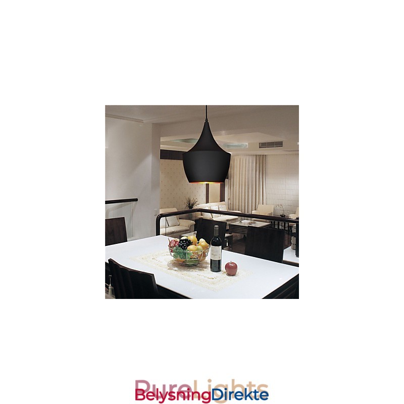 Pendellampe Retro Vintage Tom Dixon Design Svart Hvit Type Kafépendellamper