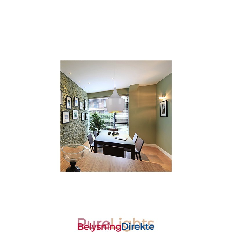 Pendellampe Retro Vintage Tom Dixon Design Svart Hvit Type Kafépendellamper